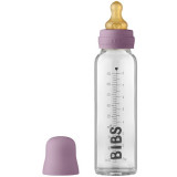 BIBS Baby Glass Bottle 225 ml biberon pentru sugari Mauve 225 ml