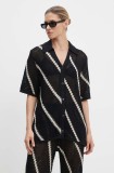 Samsoe Samsoe cardigan din bumbac SAISHA culoarea negru, călduros, F24200030