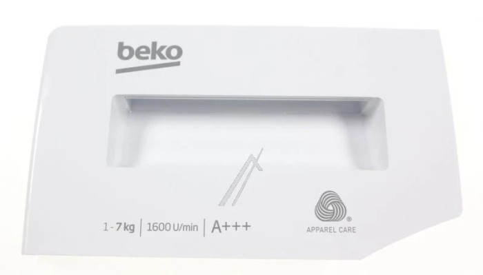 CAPAC FRONTAL SERTAR DETERGENT 2420709516 pentru masina de spalat ARCELIK / BEKO