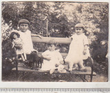 Bnk foto - Copii cu jucarii - interbelica, Alb-Negru, Romania 1900 - 1950, Portrete