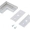 Conector 90&deg; Argintiu Aluminiu Anodat SURFACE14