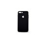 Husa iPhone 7 Neagra Silicon Antisoc Decupaj Logo MyStyle Protectie Praf Zgarieturi Carcasa