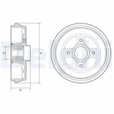 DELPHI BFR626 Tambur frana