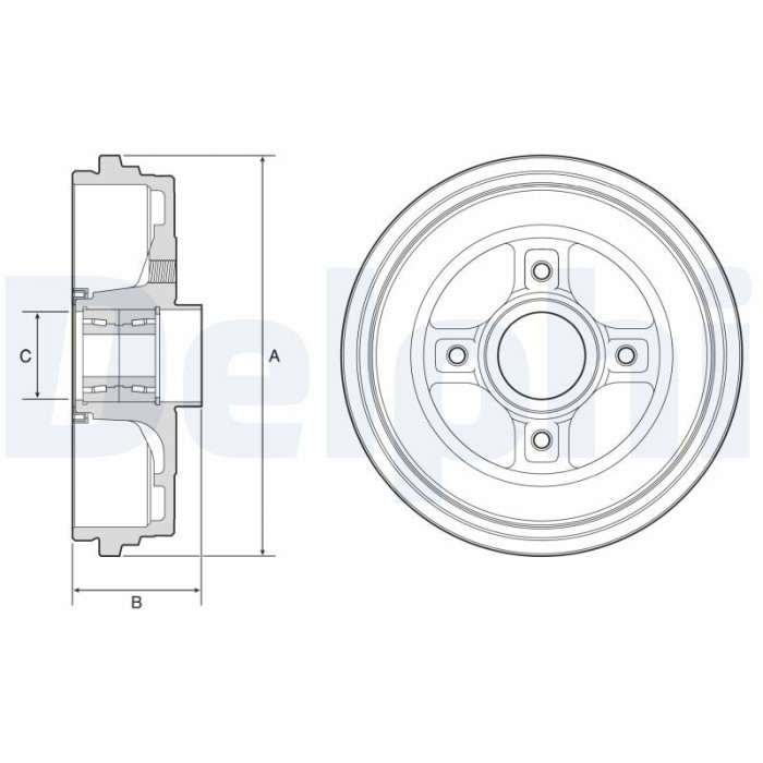 DELPHI BFR626 Tambur frana