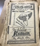 DER FAMILIEN ROMAN , Mata Hari, edt Eminescu, Cernauti Pret 3 lei, Nr 54