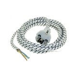 Cablu alimentare pentru fier de calcat, lungime 3 m ,protectie textila