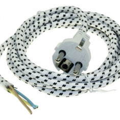 Cablu alimentare pentru fier de calcat, lungime 3 m ,protectie textila
