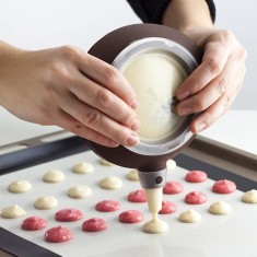 Decor tort, seringa pentru prajituri, dispozitiv pentru crema, set pentru macarons foto