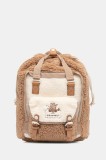 Doughnut rucsac Macaroon Mini Drawstring Fairie culoarea maro, mare, cu imprimeu, D124DFFB