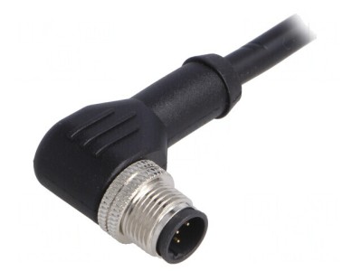 Mufă M12 5 PIN tată IP67 unghi 1m foto