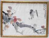 Acuarela China Anii &#039;50, 35.5x47cm, Semnată, Certificat Autenticitate - Artă Chineză, Colecție