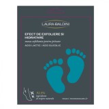 Masca servetel exfolianta pentru picioare, 20ml, Laura Baldini