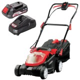 Raider RDP-SLM20 + RDP-R20 - Masina de tuns iarba 36 cm 35 l + Set 1 acumulator si incarcator Li-Ion 20 V 2 Ah