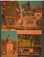 CPI B14821 - CARTE POSTALA - AVRAM IANCU. CASA MEMORIALA, STATUIA, MORMANTUL