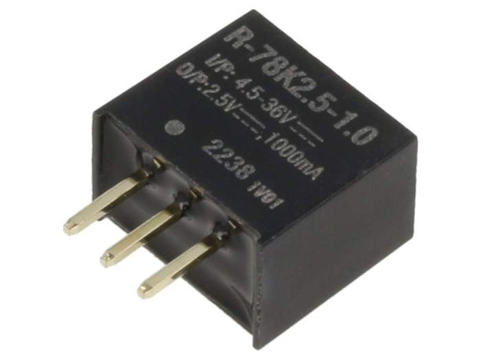 Convertor DC/DC 2,5V 1A SIP3 THT