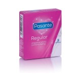 Prezervative Pasante Normal - 3 Bucati, Latex, Lubrifiate, 53mm