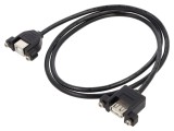 Cablu USB 2.0 DELOCK 1m USB A soclu la USB B soclu Negru 24AWG, 28AWG 85108