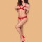 Set Sutien Decupat &amp;amp; Chilotei Decupati Sexy, Rosu, S/M