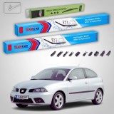 Cumpara ieftin Ștergătoare Seat Ibiza 6L1 2001-2006 | Set Față și Spate Flat &ndash; TeamCar&reg;