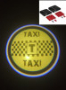 Holograme Logo Usi TAXI, cu baterii,pachet 2 bucati