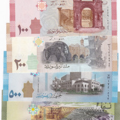 Siria Syria Set 50-100-200-500-1000-2000 Pounds 2009-2018 UNC