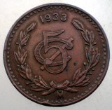 J.162 MEXIC 5 CENTAVOS 1933