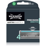 Wilkinson Sword Quattro Titanium Sensitive capete de schimb 8 buc