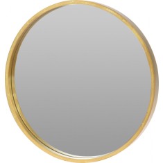 Oglinda Rotunda cu Rama Aurie, Diametru 50 cm, Design Modern si Elegant