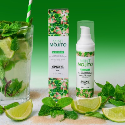 Ulei Stimulant Cu Efect Incalzire Si Aroma Mint Mojito, 50 ml foto
