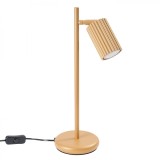 Lampă De Birou Karbon Din Aluminiu Aurit, 1 Bec Tub Minimalist De Interior.