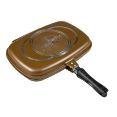 PL-DADG28 COPPER PLATIUM COLLECTION Tigaie dubla cu interior marmorat, 28 cm