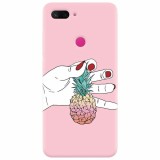 Husa silicon pentru Xiaomi Mi 8 Lite, Rainbow Pinepple