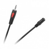 Cablu prelungitor jack 3.5mm T-M 15m Negru, KPO4006-15, Oem