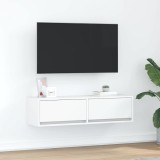 VidaXL Dulap TV, alb, 100x31x25,5 cm, lemn prelucrat