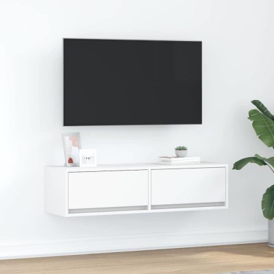 vidaXL Cabinet TV cu sertar Alb 100 x 31 x 25.5 cm Lemn compozit 861526 foto