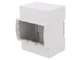 Carcasă pentru șină DIN, 90x71x62mm, gri, 4 module