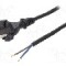 Cablu alimentare AC, 3m, 2 fire, culoare negru, cabluri, CEE 7/17 (C) mufa, PLASTROL - W-97188