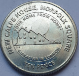 10 pence 2018 Gibraltar, New Calpe House, Europa