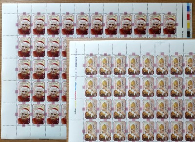 ✅RO 2005 ,LP 1690 &amp;quot; Nou pontificat - Benedict al XVI-lea &amp;quot;,coli de 55 serii, MNH foto