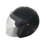 Cumpara ieftin Casca Moto Scuter Open Face Negru Lucios - Stil Clasic &amp; Siguranta Maxima