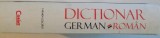DICTIONAR GERMAN-ROMAN de CARMEN COLCERIU , 2008