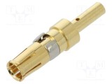 Pin mamă CONEC aliaj cupru aurit 20AWG&divide;16AWG crimpat pe cablu 10A