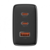 Incarcator retea Baseus P10152301113-00 Cube Pro Quick Charge 65W 2x USB Type-C 5V/3A 1x USB negru