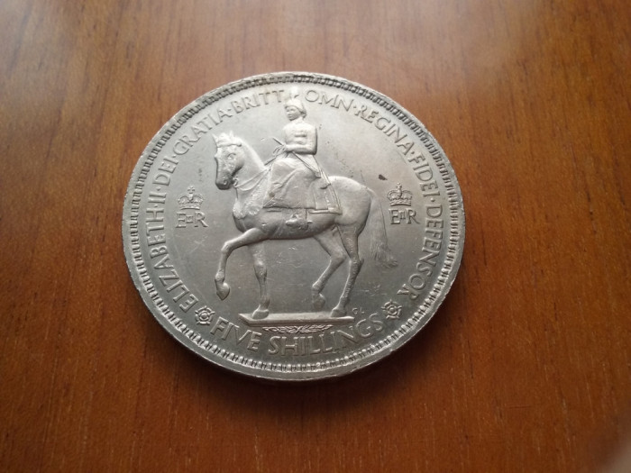 1953-Anglia-Reg.Elisabeta-5 shillings