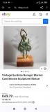 Sculptura vintage soldat din Sardinia