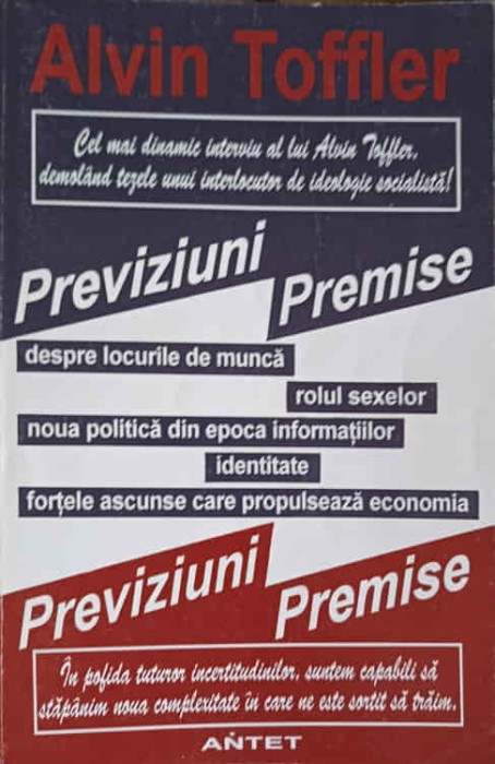 PREVIZIUNI SI PREMISE-ALVIN TOFFLER-259343