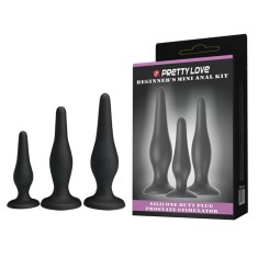 Mini Anal Kit - Set 3 dopuri anale din silicon foto