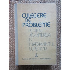 Culegere Probleme Admitere Invatamant Superior - Brinzanescu, Stiintifica Enciclopedica, 877 pagini, 1989