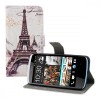 Husa pentru HTC Desire 500, Piele ecologica, Multicolor, 19038.01, Kwmobile