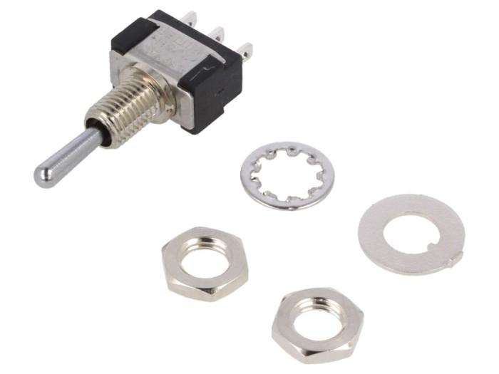 Comutator basculant ON-OFF-ON 6A